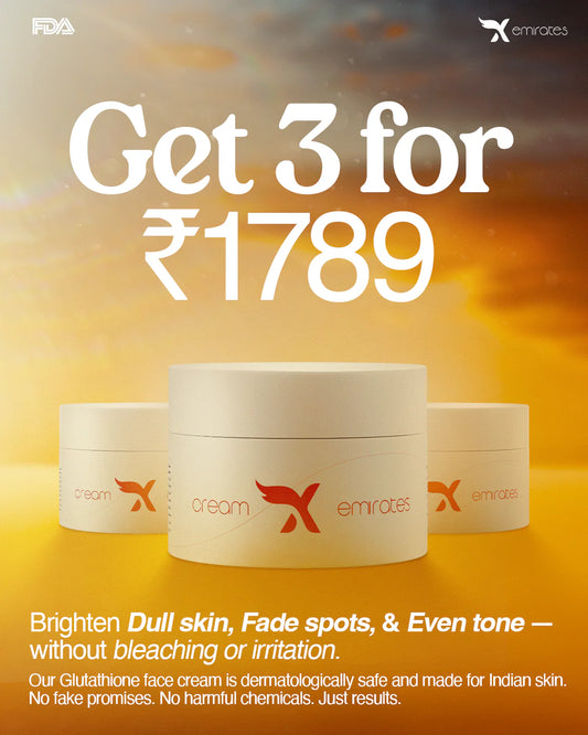 3 Face whitening cream combo offers