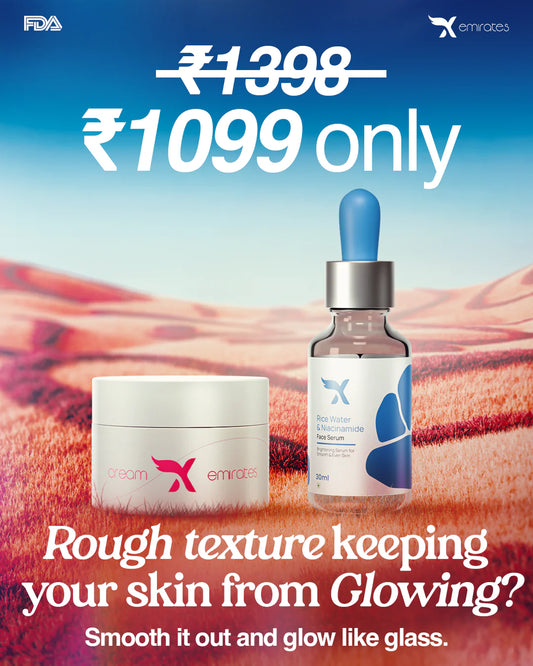 Face Cream & Rice water & niacinamide serum - Combo Offer